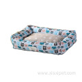 soft warm washable multi-color rectangle luxury pet beds